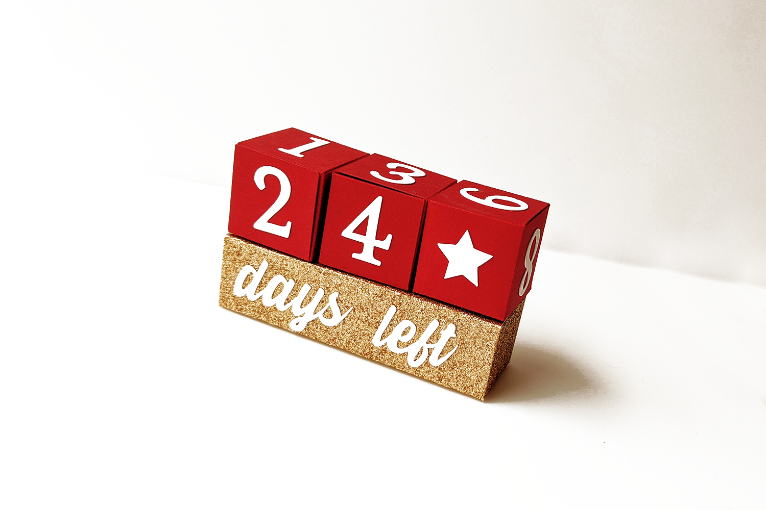 Christmas Countdown Advent Calendar Boxes SVG File Cutting Template Designed by Geeks