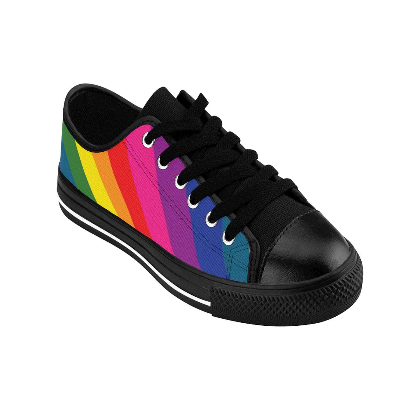 Rainbow Stripe Sneakers Through LARGE Sizes