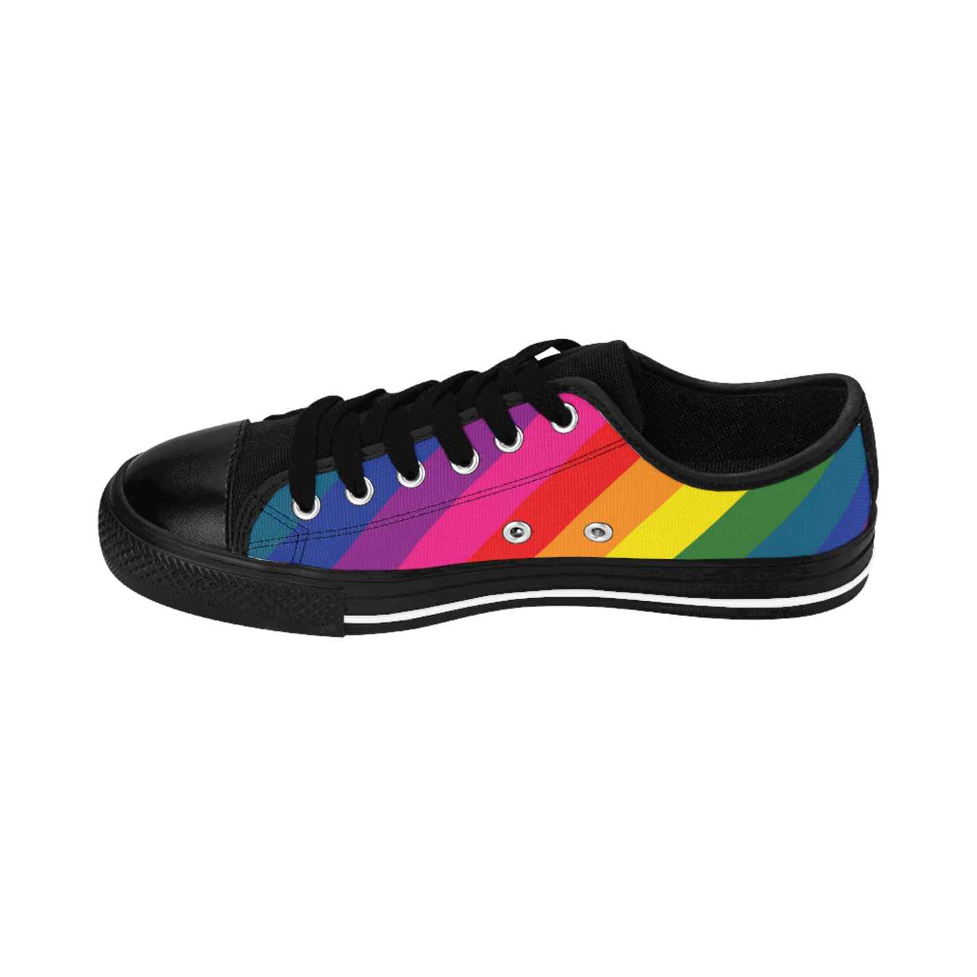 Rainbow Stripe Sneakers Through LARGE Sizes
