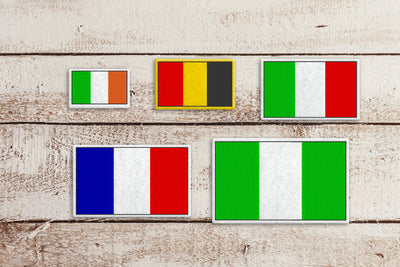 3 Color Vertical Stripe Flag ITH Feltie Applique Embroidery File