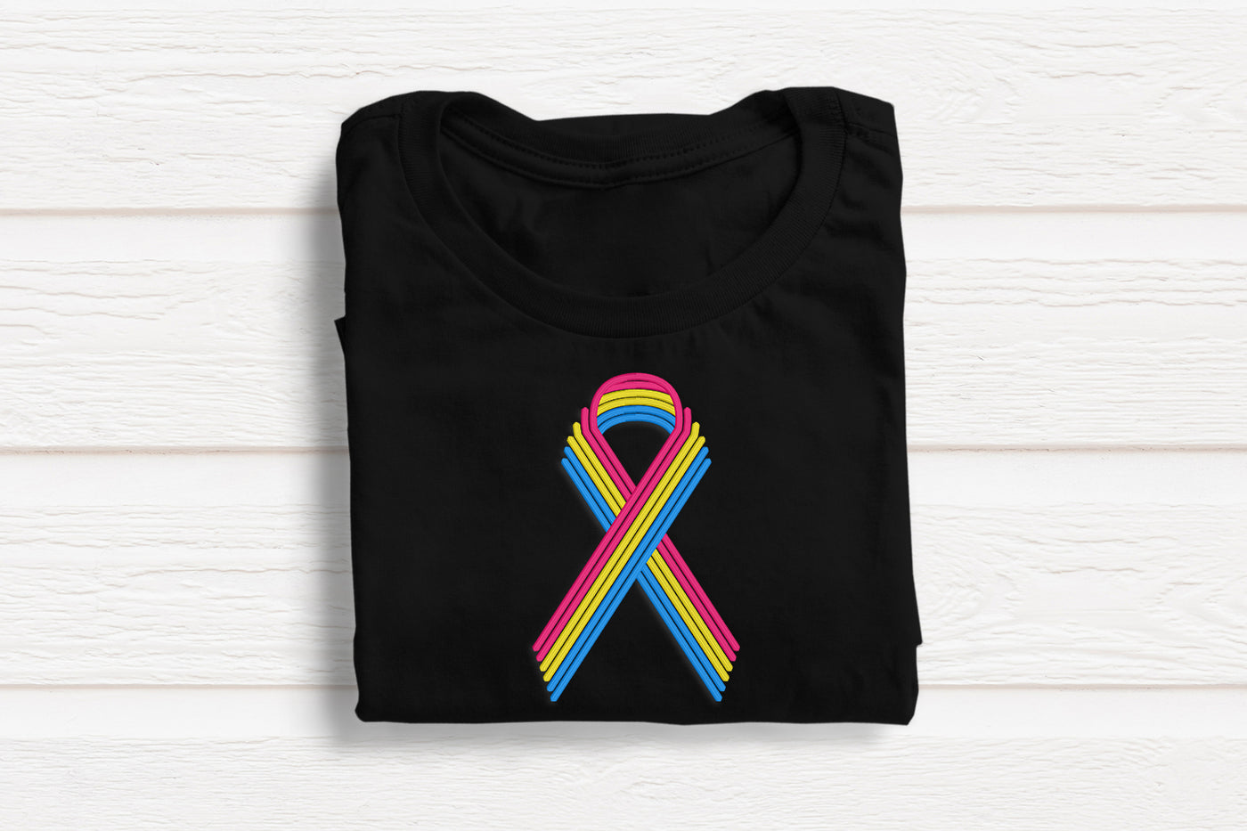 Ribbon with 6 Lines Embroidery