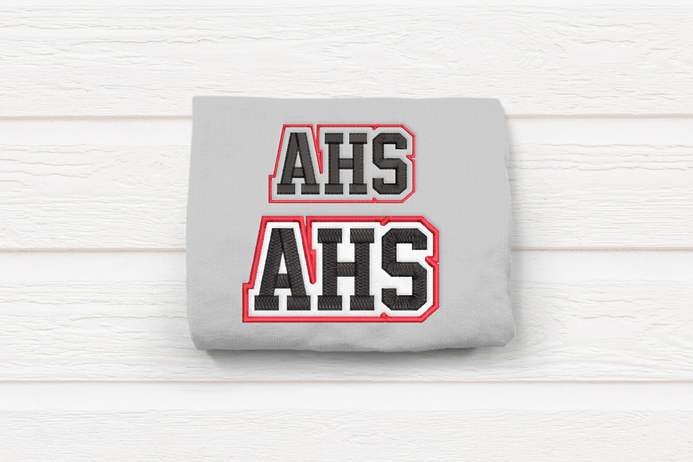 AHS High School Initials Embroidery File