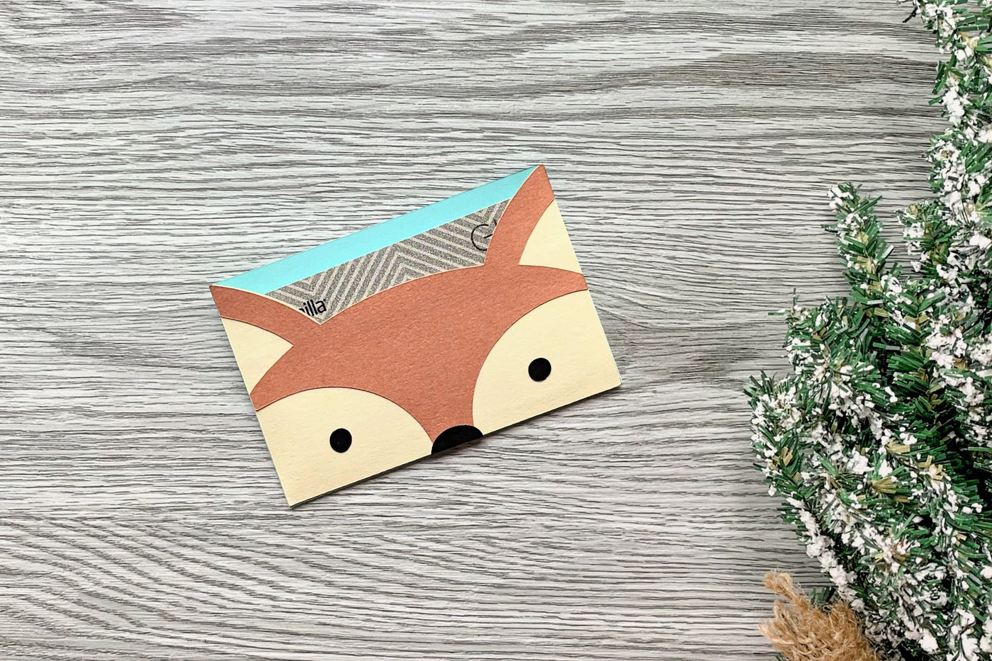 Fox Face Gift Card Holder SVG