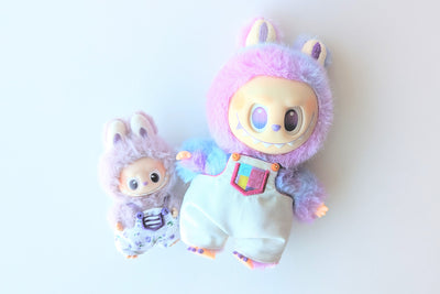 Overalls for Plush Monster Toy ITH Applique Embroidery