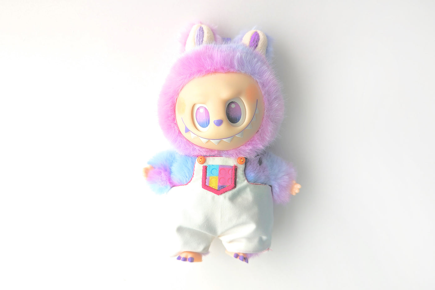 Overalls for Plush Monster Toy ITH Applique Embroidery