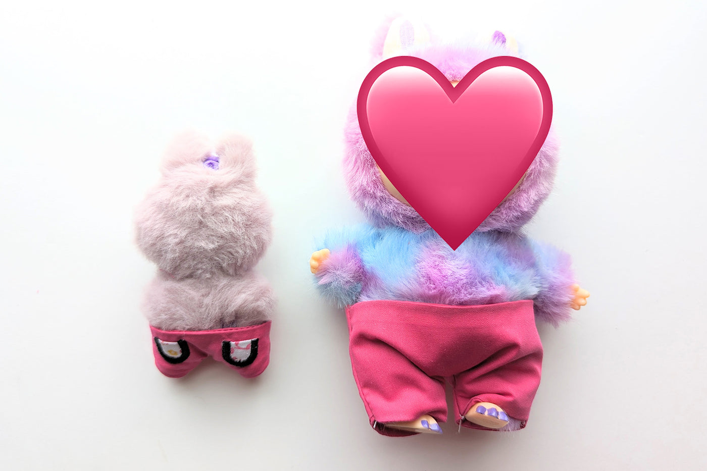 Pants with Pockets for Plush Monster Toy ITH Applique Embroidery