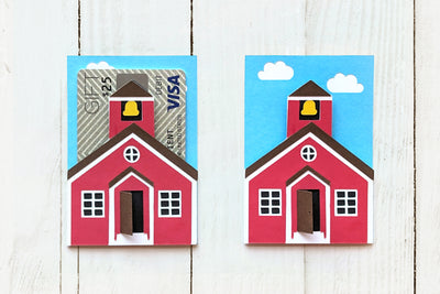 Schoolhouse Gift Card Holder SVG