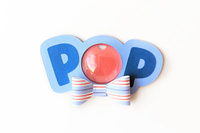 Pop with 3D Bow Tie Candy Dome Holder SVG