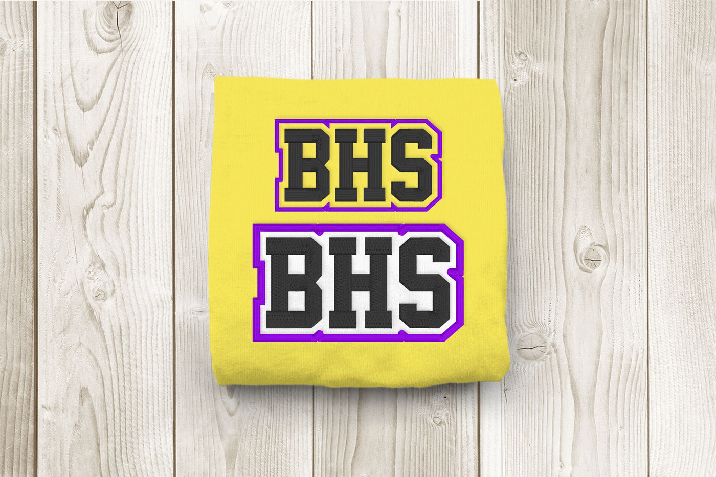 BHS High School Initials Embroidery File