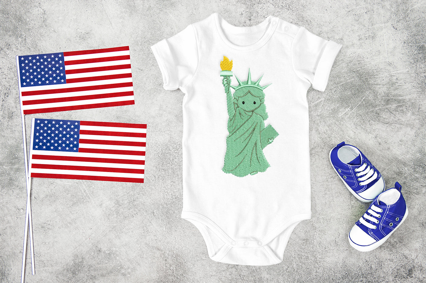 Baby Liberty Embroidery File