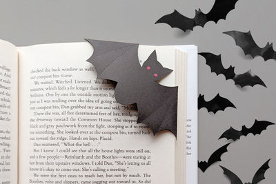 Bat Papercut Corner Bookmark SVG File