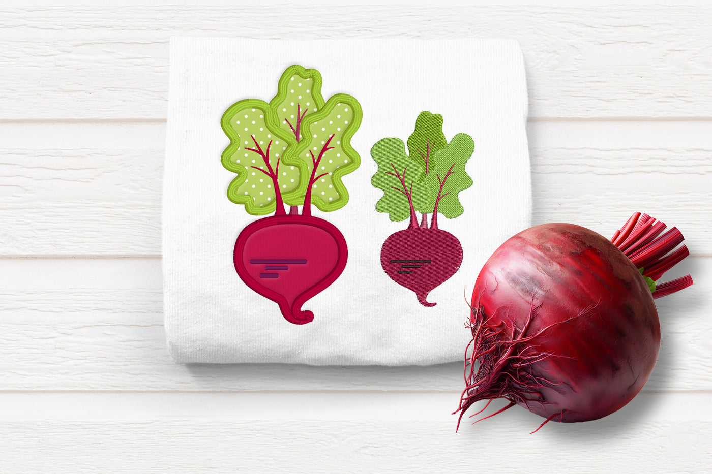 Beet Applique and Embroidery Files