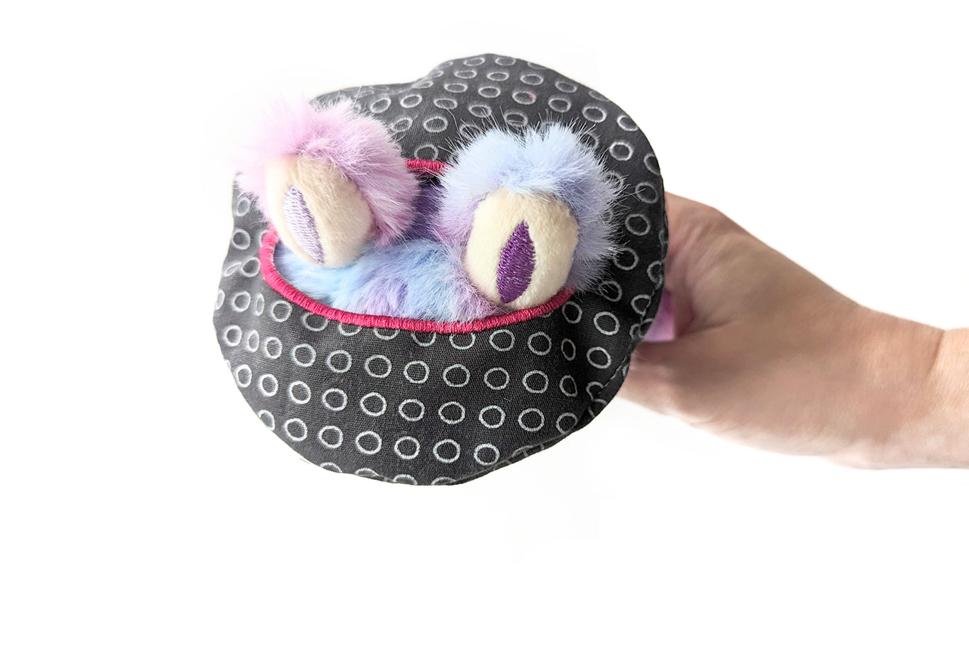 Beret for Plush Toy with Ears ITH Applique Embroidery