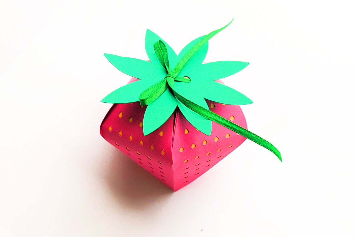 3D Strawberry Box SVG