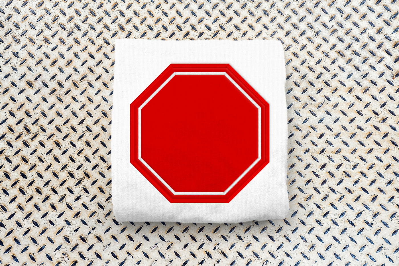 Stop Sign Octagon Applique Embroidery