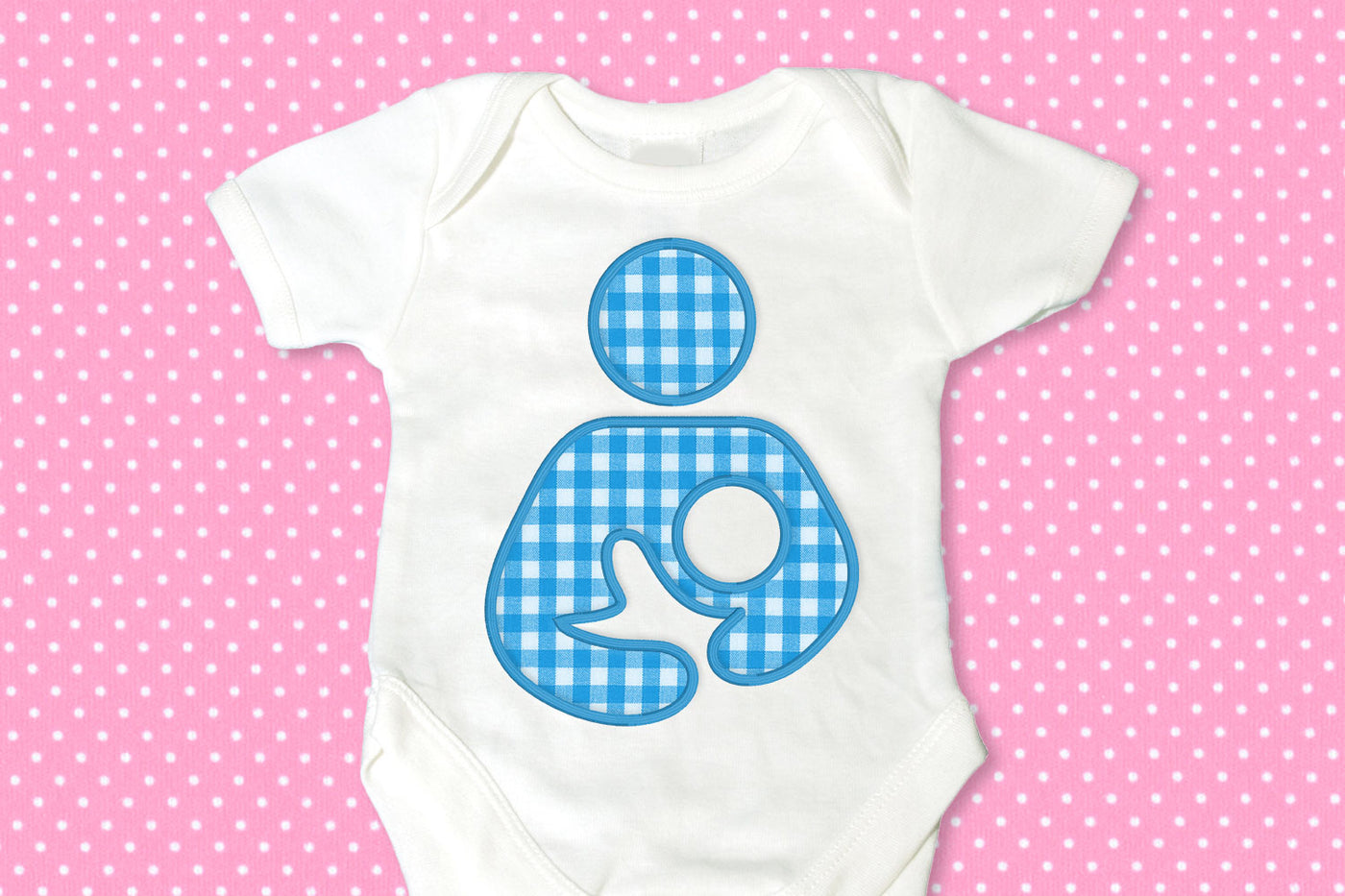 Breastfeeding Icon Applique Embroidery