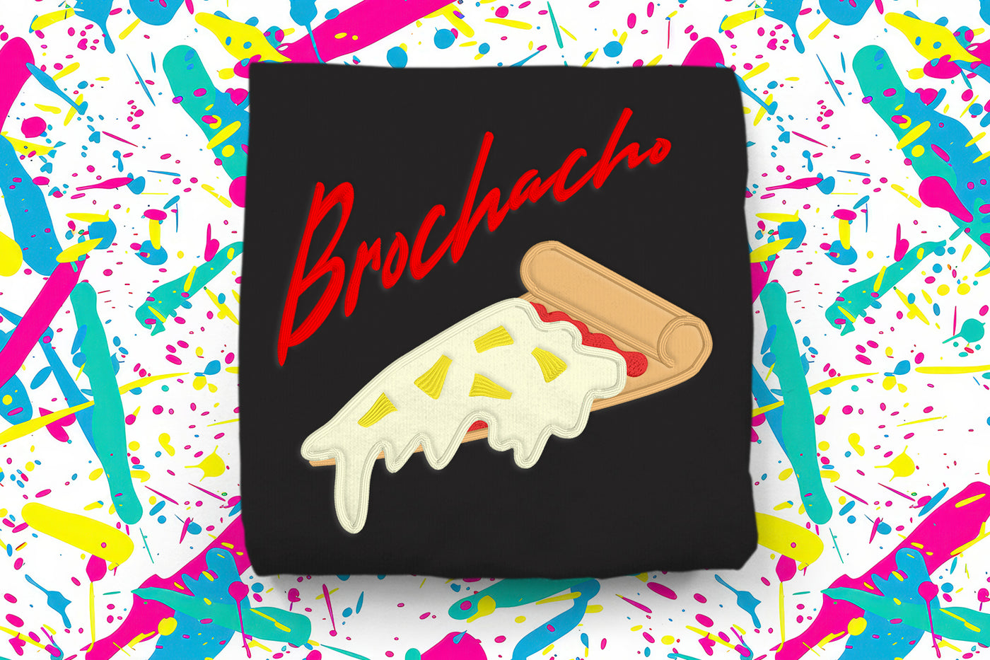 Brochacho Pineapple Pizza Applique Embroidery File