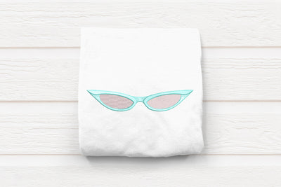 Vintage Cat Eye Glasses Embroidery