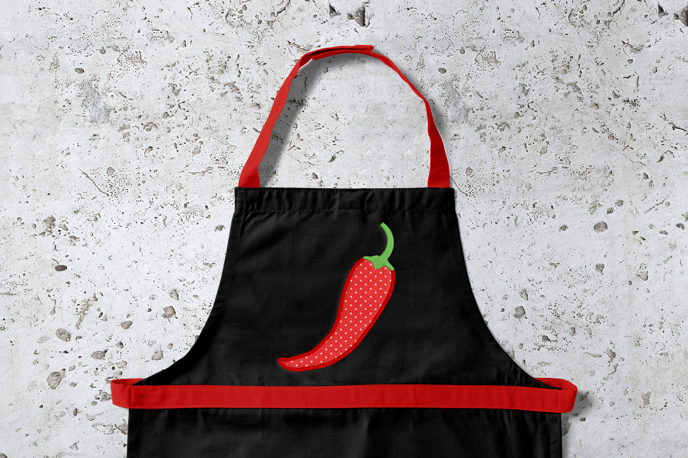 Chili Pepper Applique Embroidery File