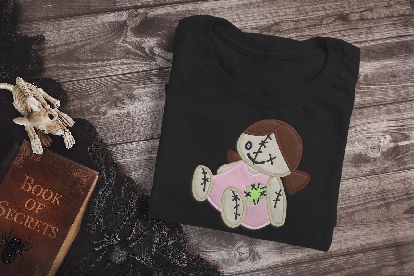 Creepy Doll Applique Embroidery File