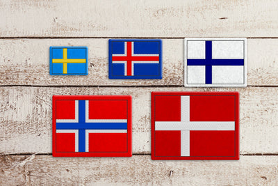 Nordic Cross Flag ITH Feltie Applique Embroidery File