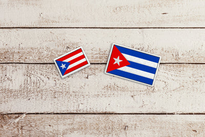 Cuba or Puerto Rico Flag ITH Feltie Applique Embroidery File