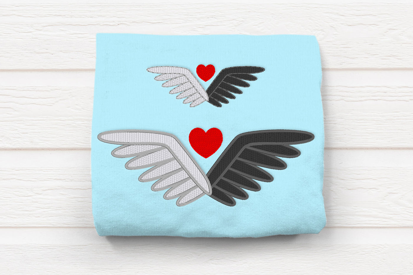Angel and Demon Dual Wings Embroidery File