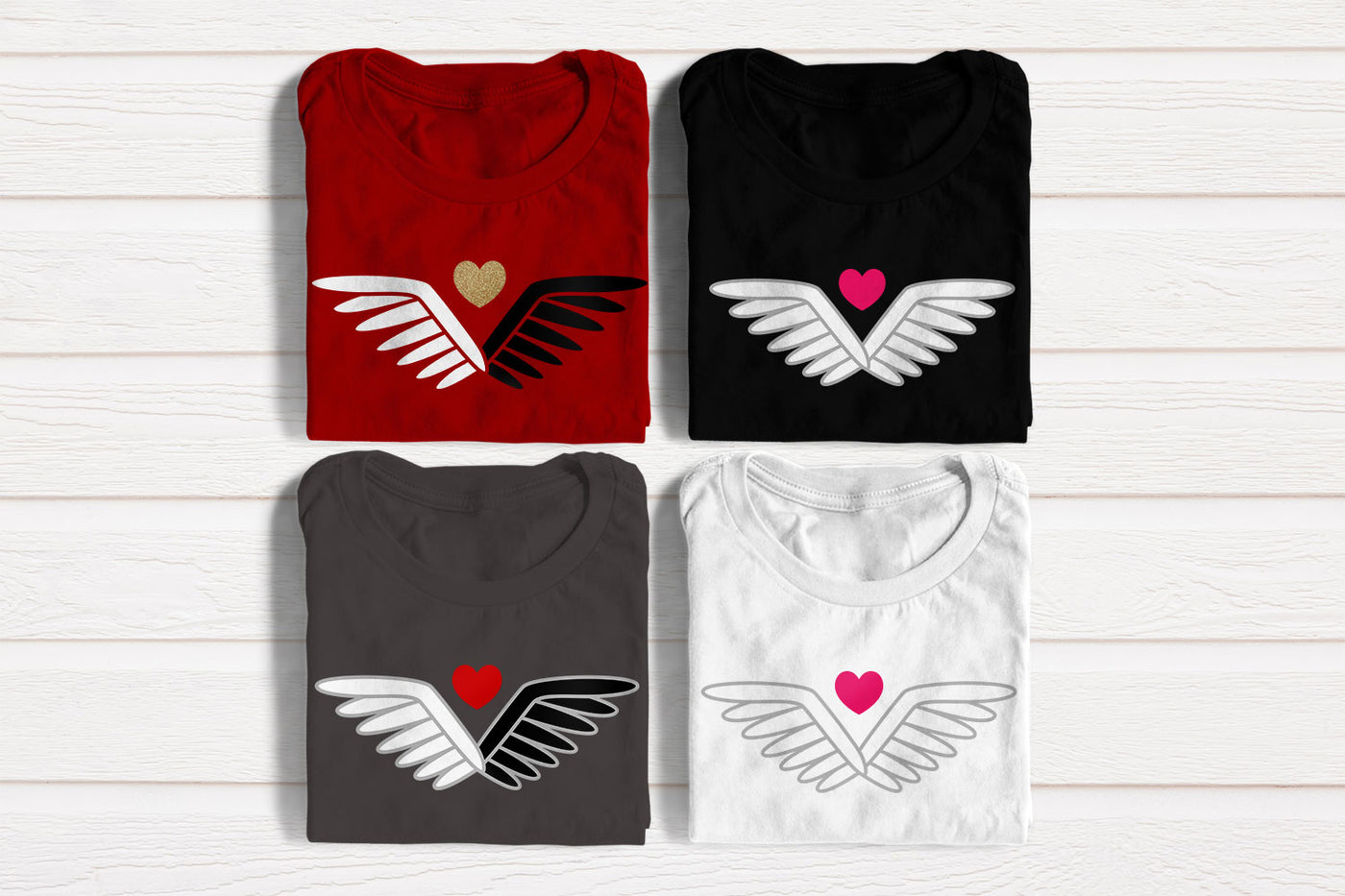 Angel and Demon Dual Wings SVG Design