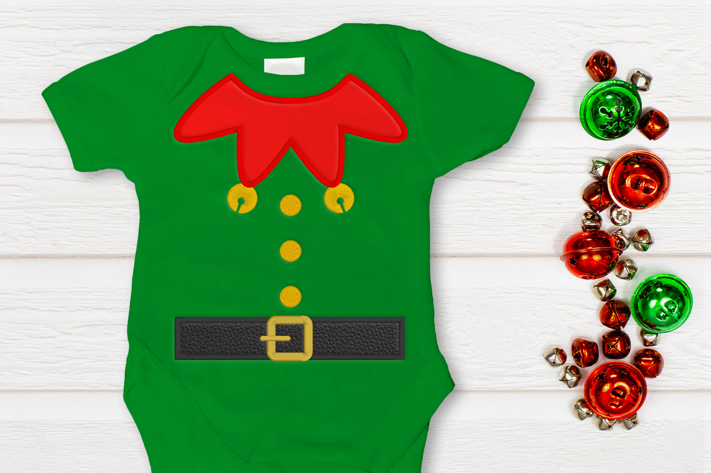 Elf Outfit Applique Embroidery
