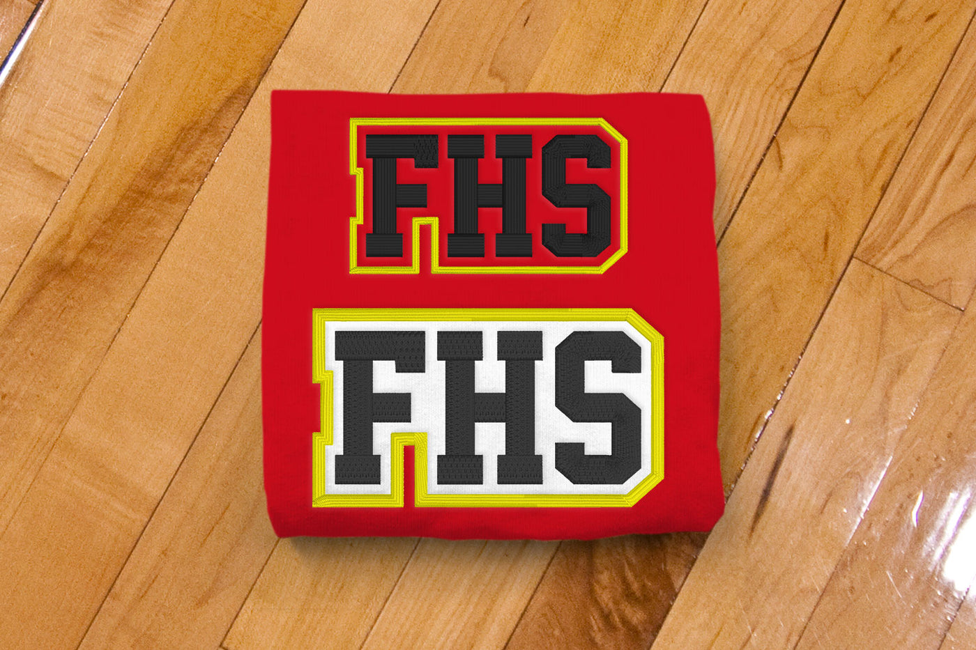 FHS High School Initials Embroidery File