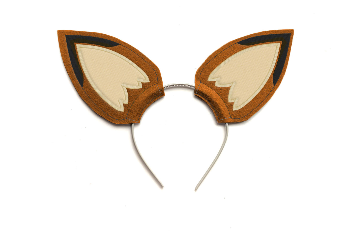 Fox Ear ITH Headband Slider Applique Embroidery