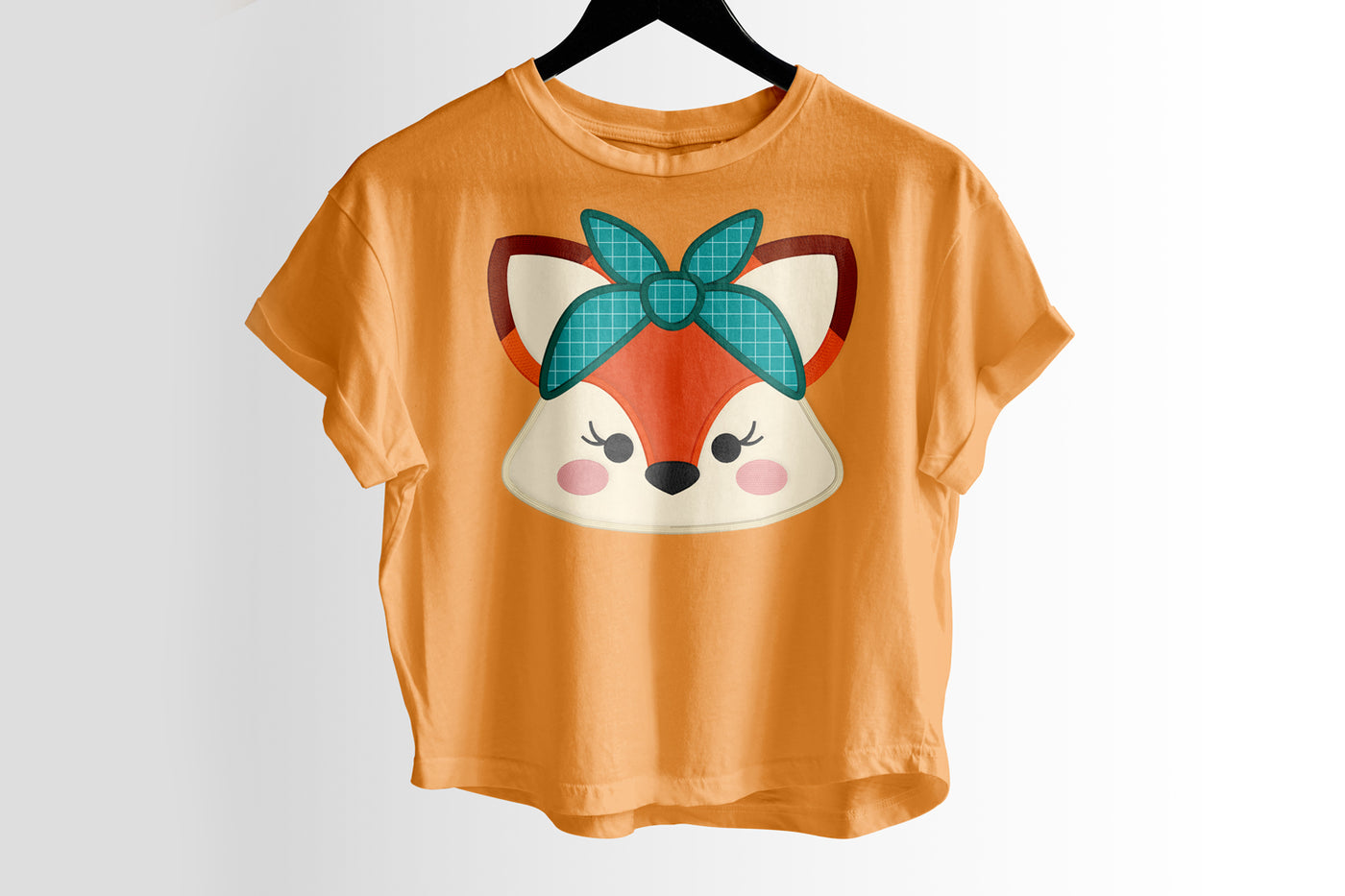 Fox with Bandanna Applique Embroidery File