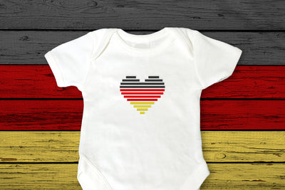 6 Color Striped Heart Mini Embroidery