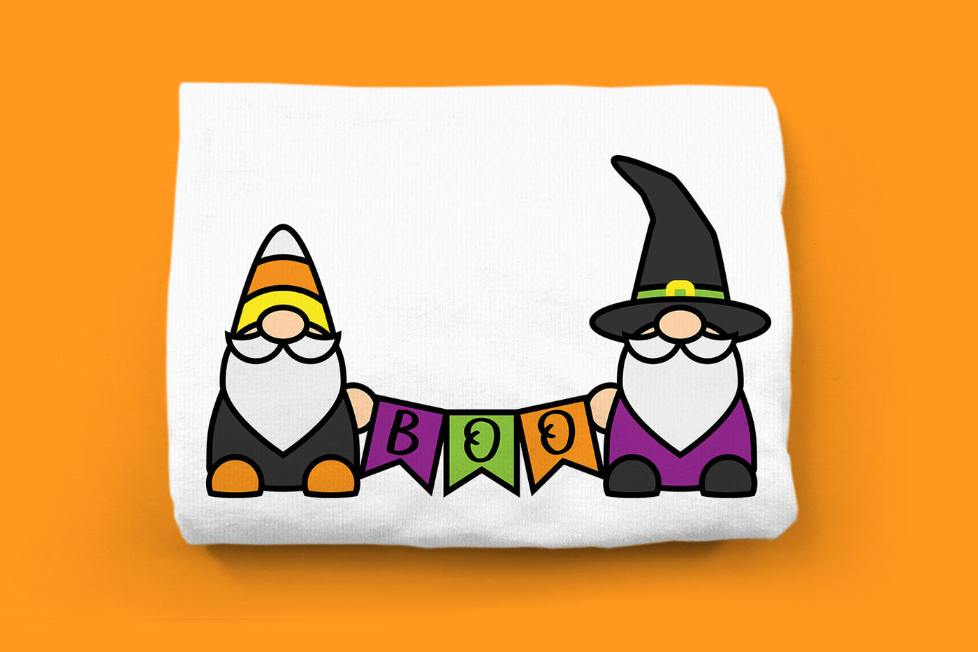 Halloween Gnomes with BOO Sign SVG File