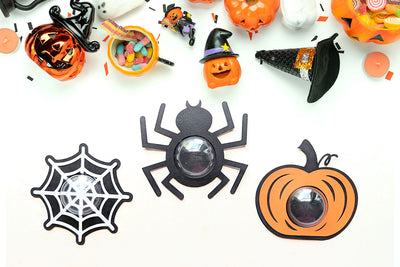 Halloween Spider and Pumpkin Candy Dome Holder SVG File Trio