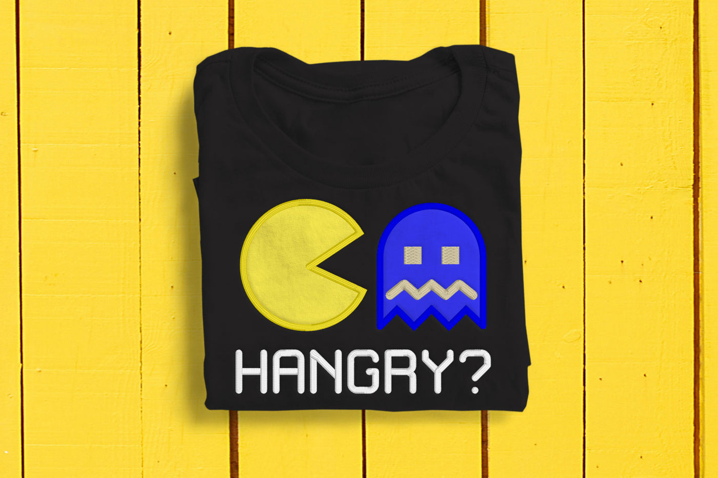 Hangry Ghost Chaser Applique Embroidery File