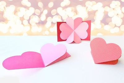 Heart Pop Up Card with 3 Cover Options SVG File