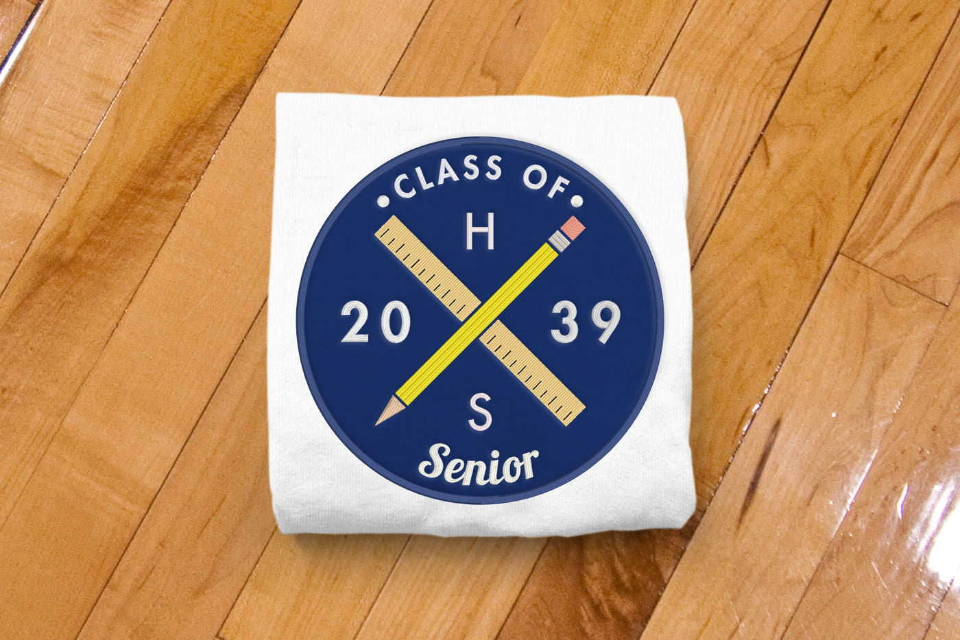 Hipster Logo Grad Class of 2020-2039 Applique File