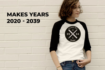 Hipster Logo Grad Class of 2020-2039 Applique File