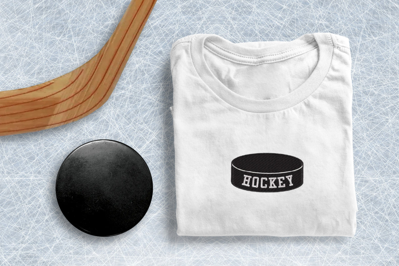 Hockey Puck Mini Embroidery File