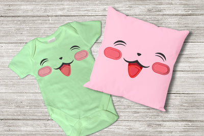 Laughing Kawaii Animal Face Applique Embroidery File