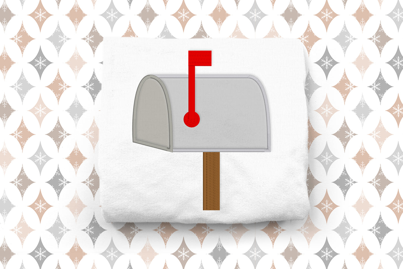 Mailbox Applique Embroidery File