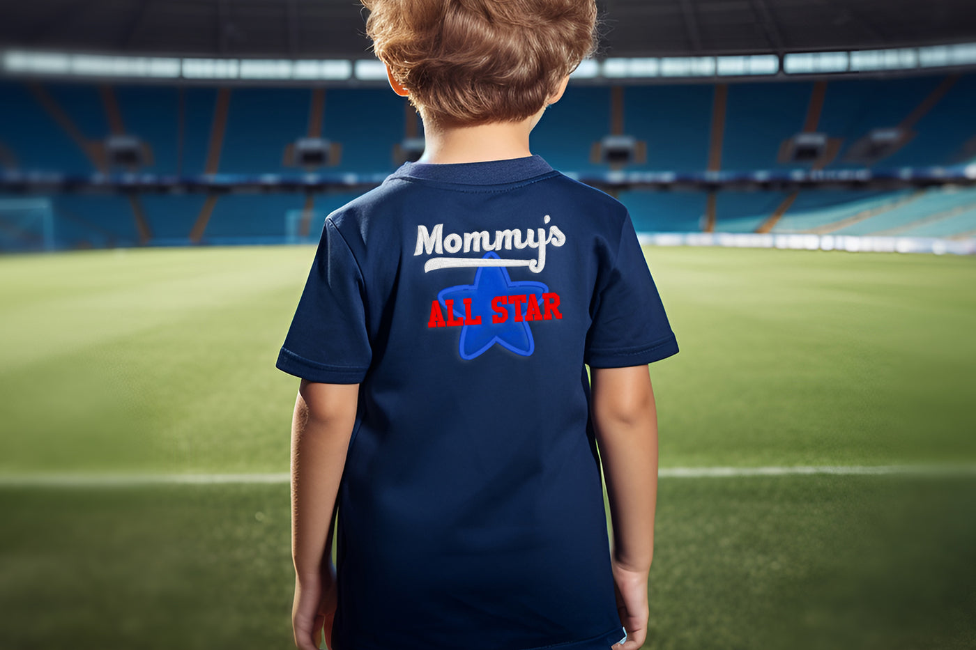 Mommy's All Star Applique Embroidery
