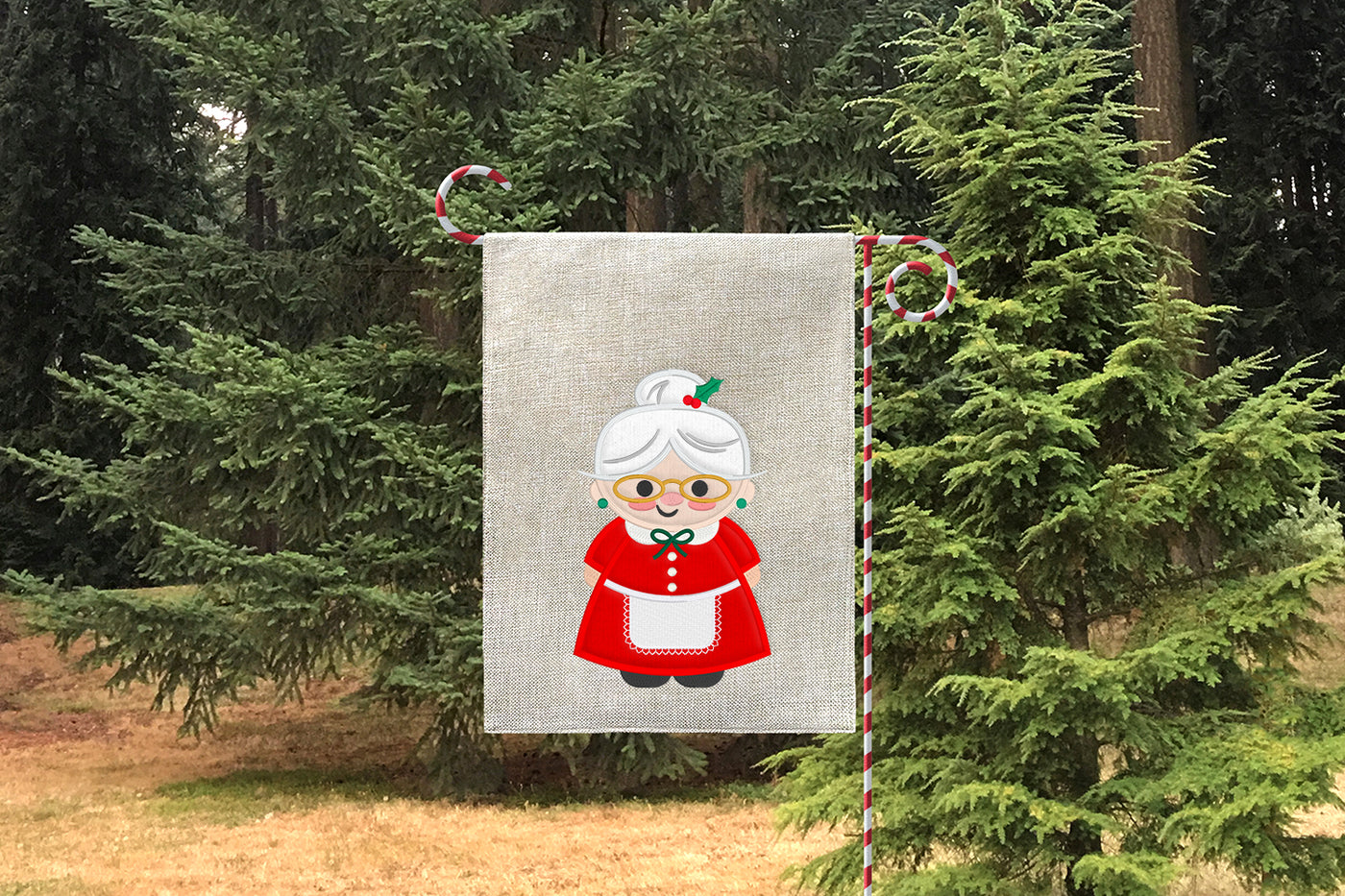 Mrs Claus Applique Embroidery