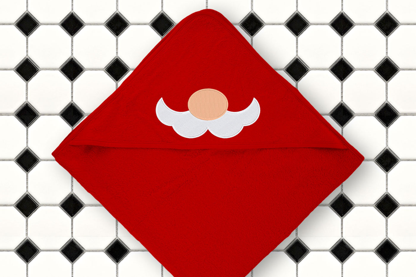 Bushy Cartoon Mustache Mini Embroidery File