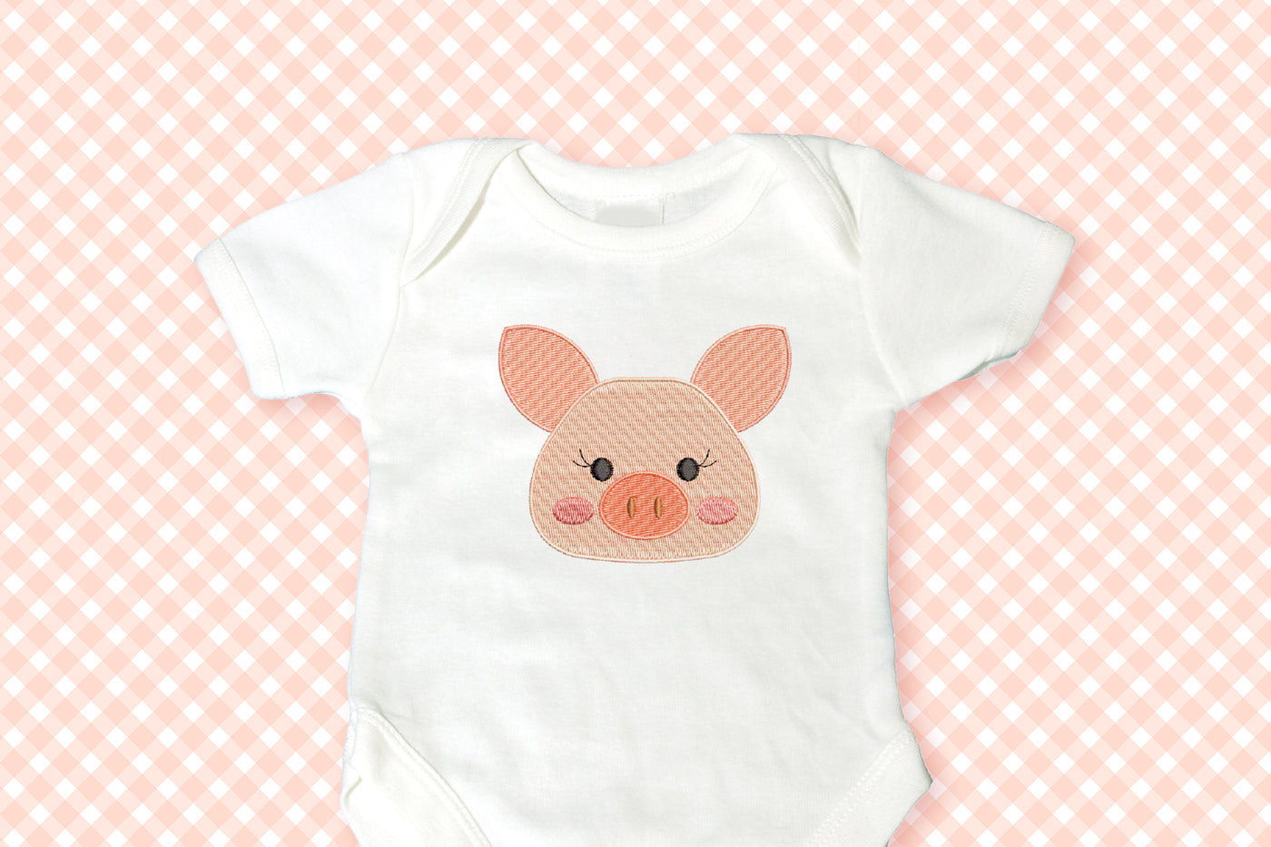 Pig Face Mini Embroidery File