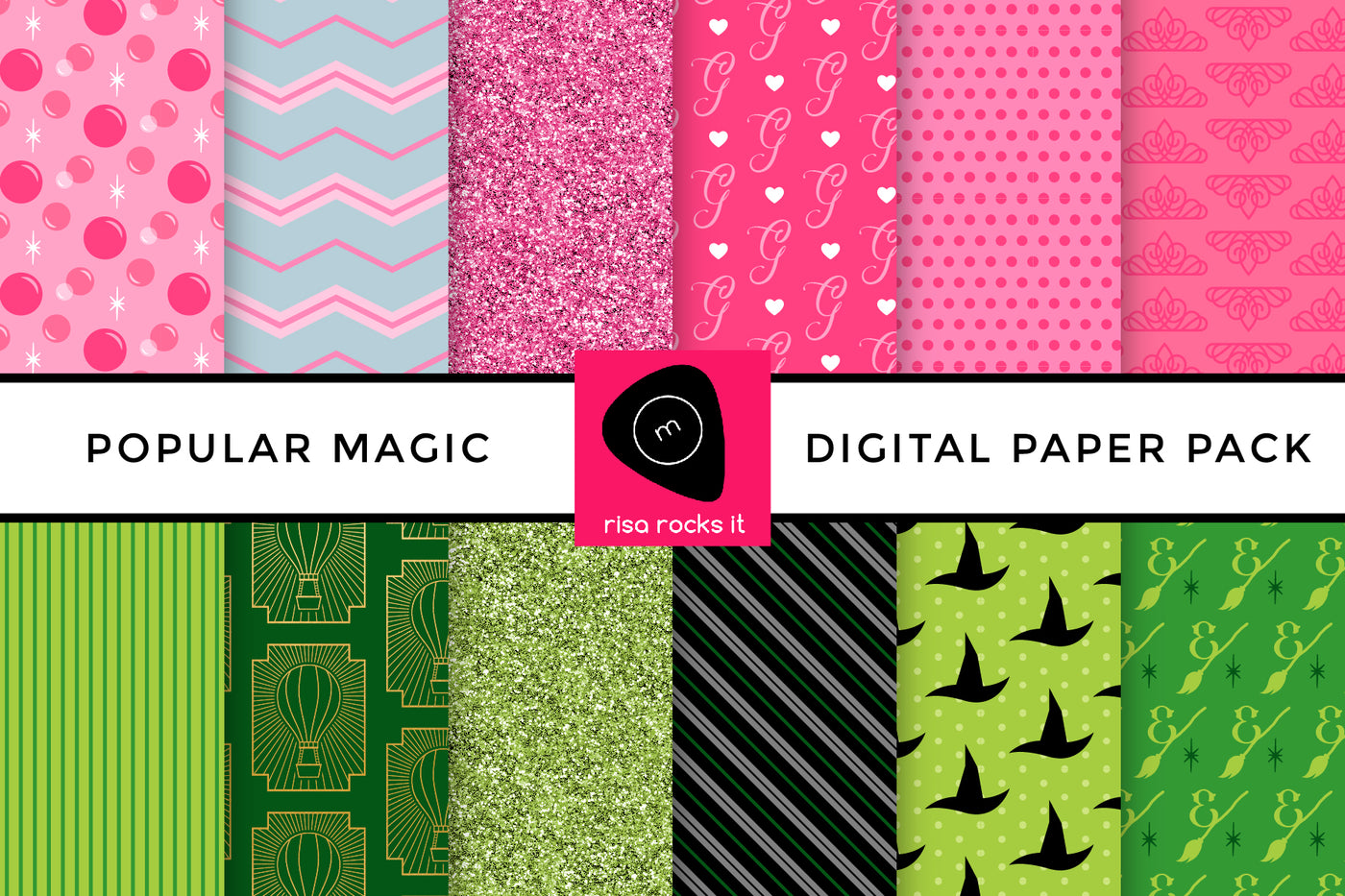 Popular Magic Digital Paper Pack