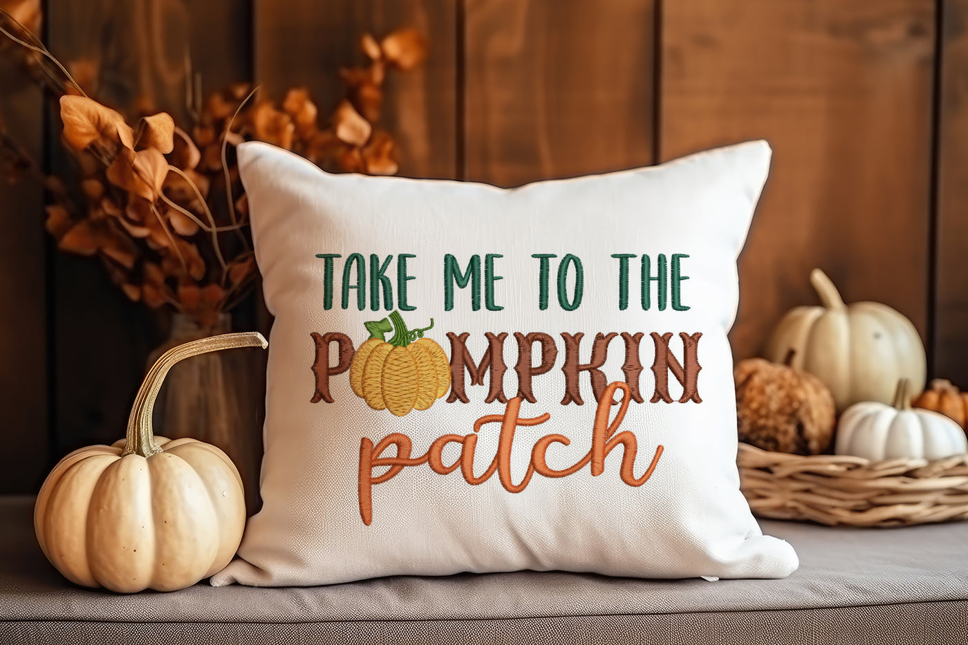 Take Me to the Pumpkin Patch Embroidery