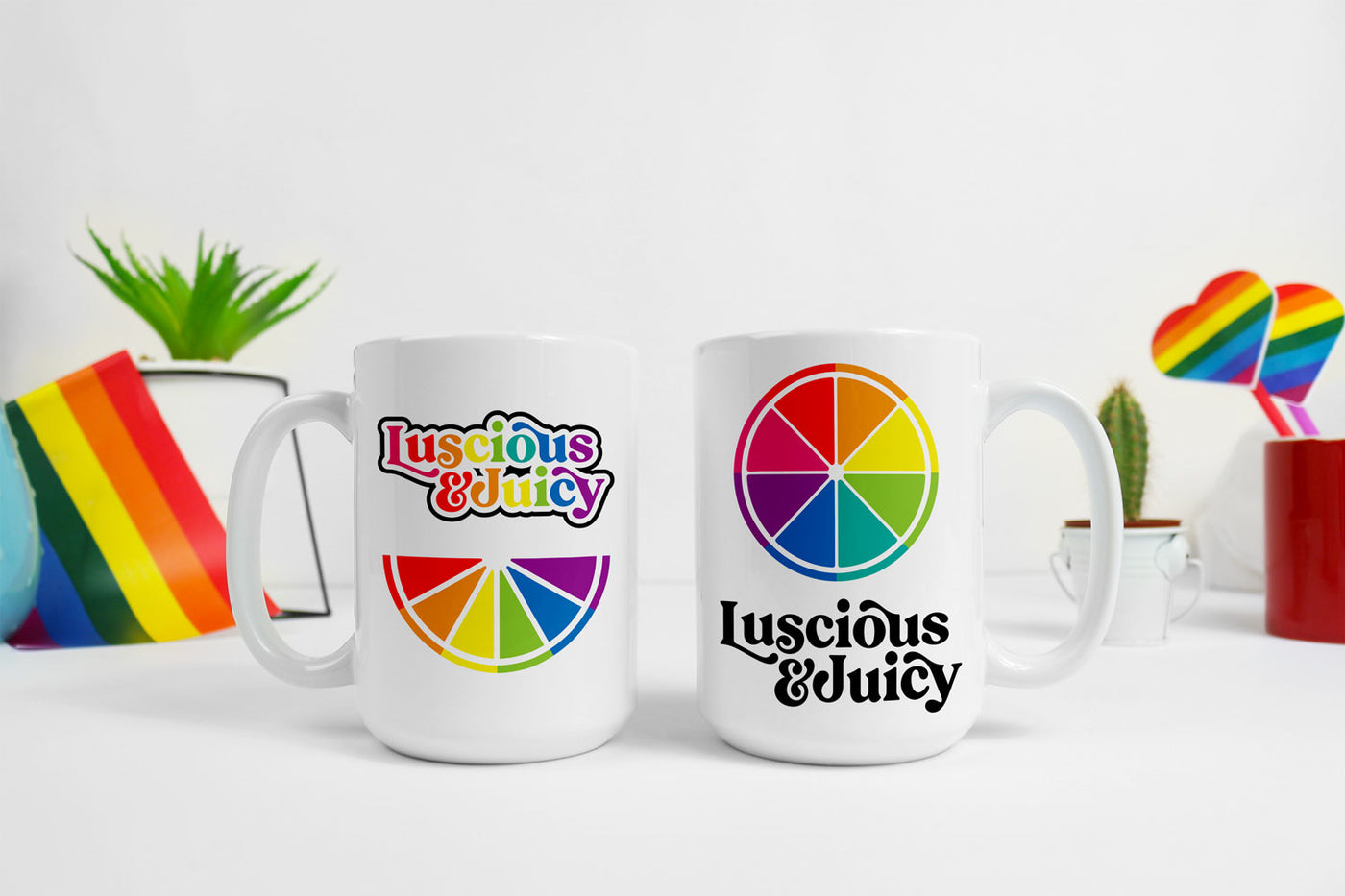 Luscious & Juicy Rainbow Citrus Slice SVG Trio