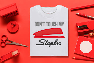 Don't Touch My Stapler Applique Embroidery File